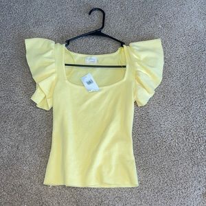 cute yellow pastel shirt